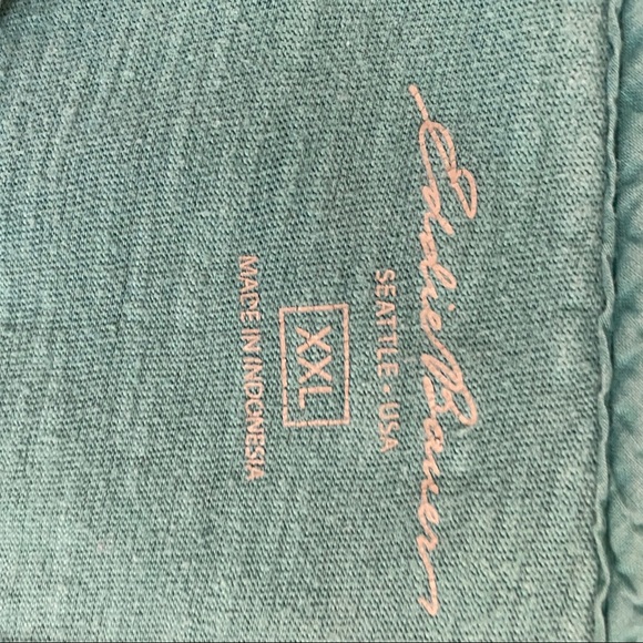 Eddie Bauer Green Peasant Top Size XXL - Picture 6 of 8